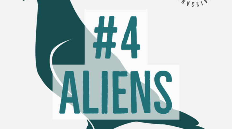 Pigeon logo - episode 4 Aliens